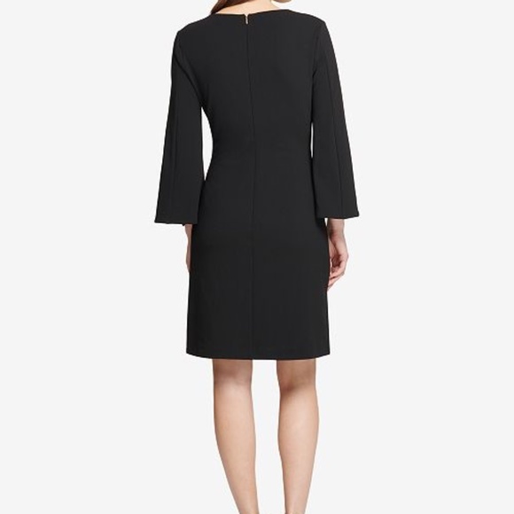 DKNY Embellished Bell-Sleeve A-Line Dress - Picture 2 of 5
